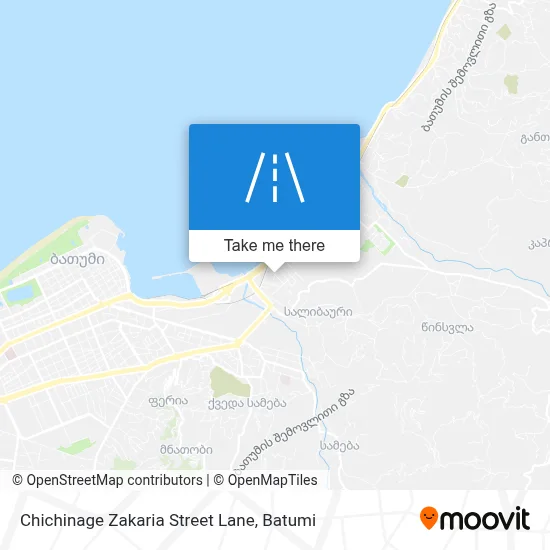 Chichinage Zakaria Street Lane map