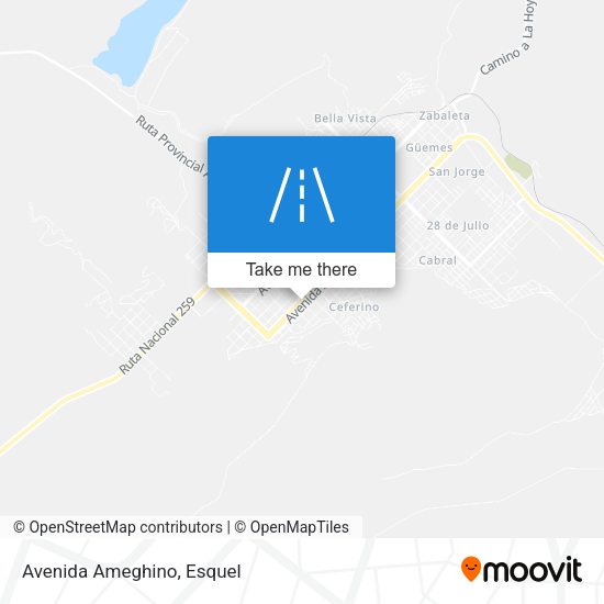 Mapa de Avenida Ameghino