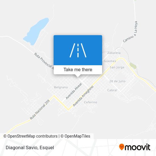 Mapa de Diagonal Savio