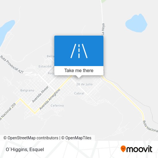 Mapa de O´Higgins