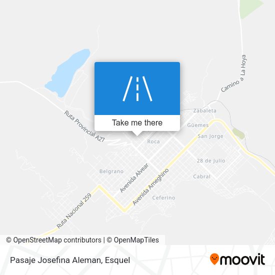 Mapa de Pasaje Josefina Aleman