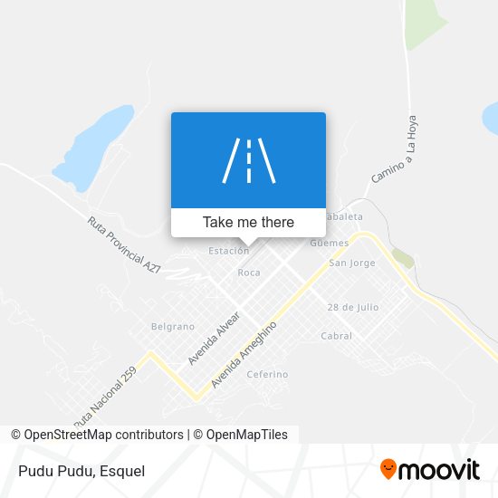 Mapa de Pudu Pudu