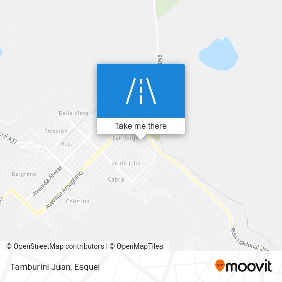 Mapa de Tamburini Juan