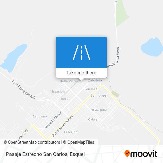 Pasaje Estrecho San Carlos map