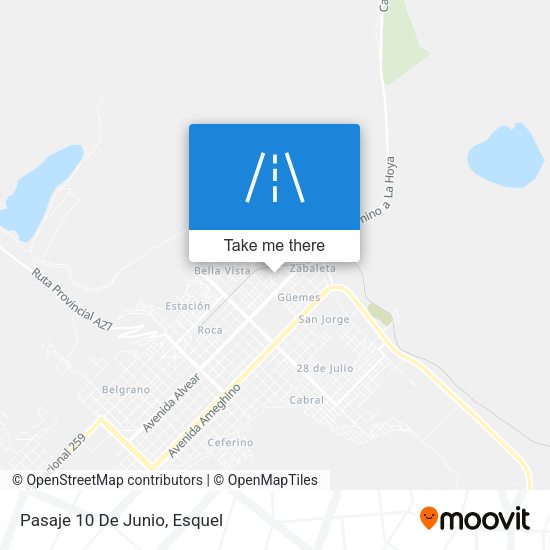 Mapa de Pasaje 10 De Junio