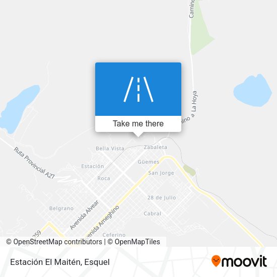 Mapa de Estación El Maitén