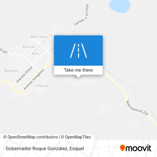 Gobernador Roque González map