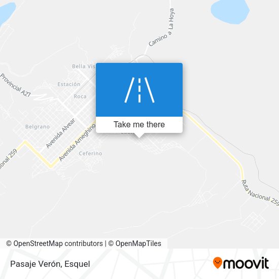 Mapa de Pasaje Verón