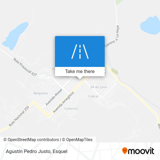 Mapa de Agustín Pedro Justo