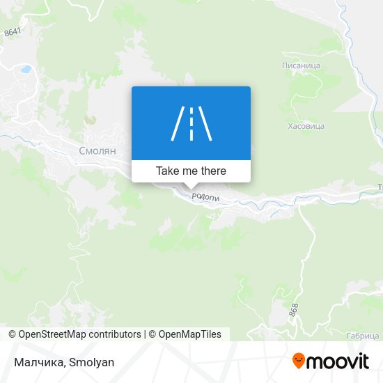 Малчика map