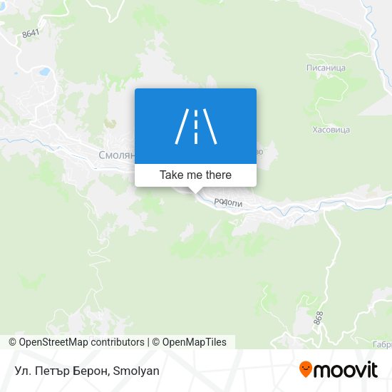 Ул. Петър Берон map