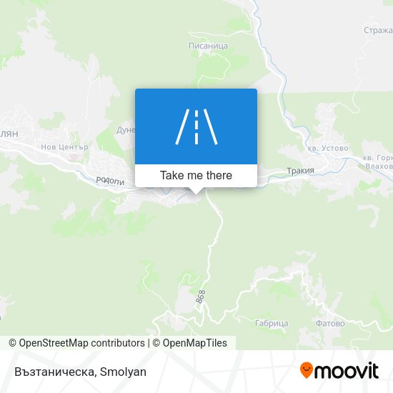 Възтаническа map