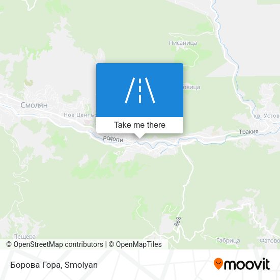 Карта Борова Гора