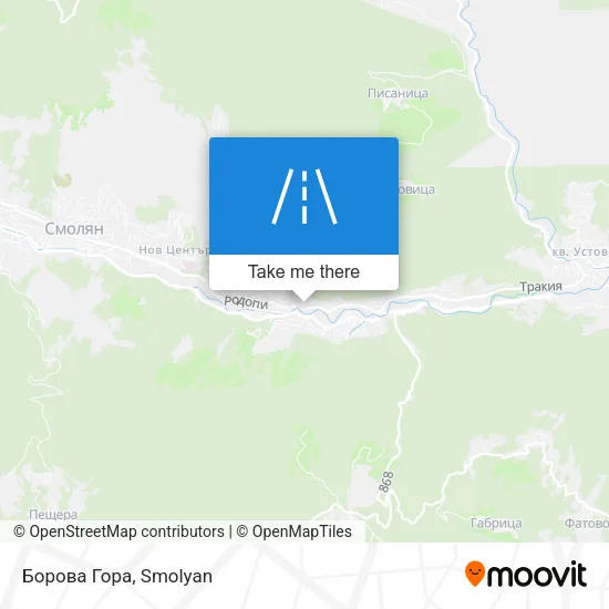 Карта Борова Гора