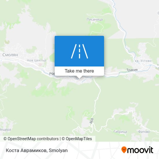 Карта Коста Аврамиков