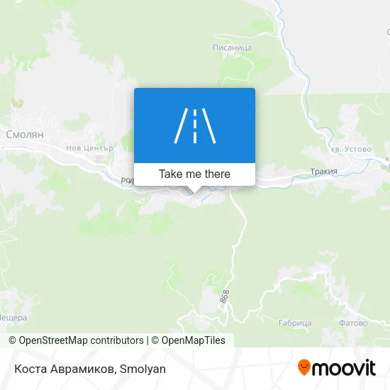 Карта Коста Аврамиков