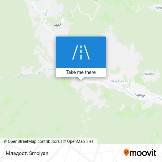 Младост map