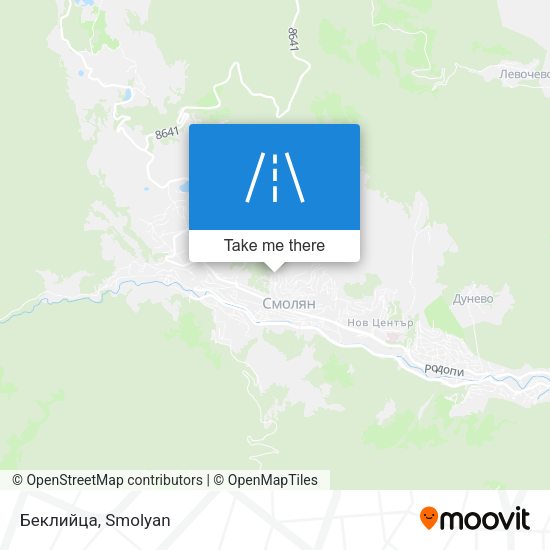 Беклийца map