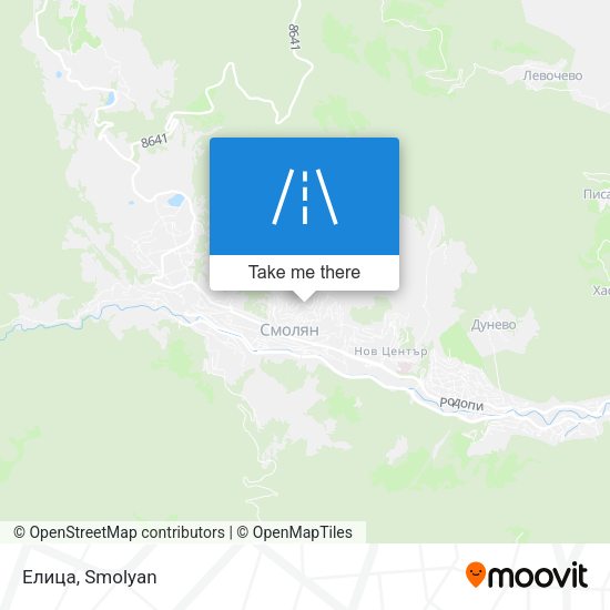 Елица map