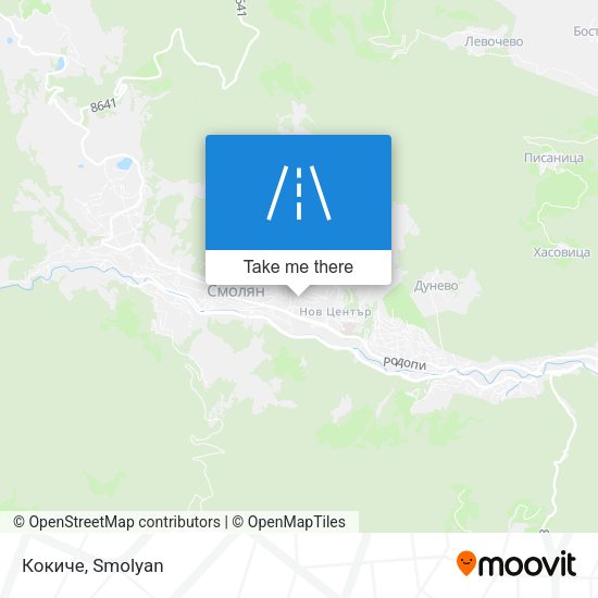 Кокиче map
