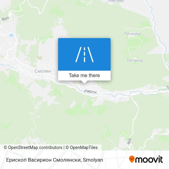 Ерископ Васирион Смолянски map