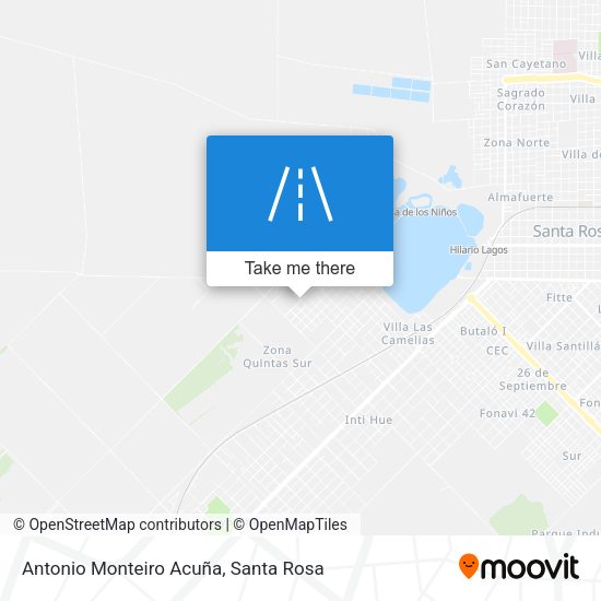 Antonio Monteiro Acuña map
