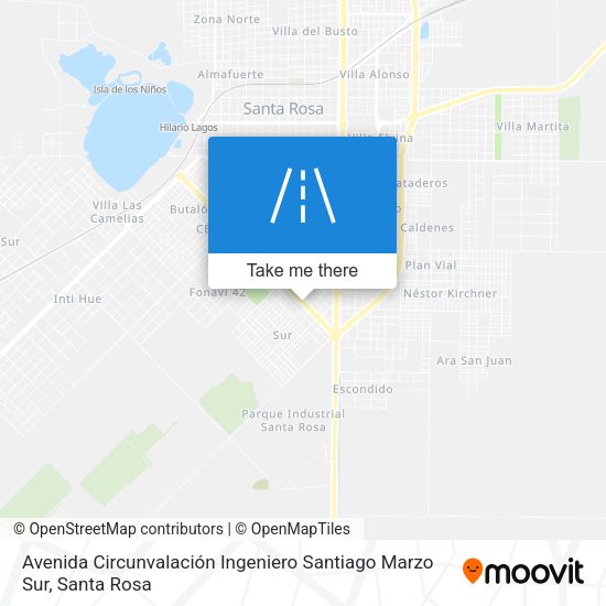 Avenida Circunvalación Ingeniero Santiago Marzo Sur map