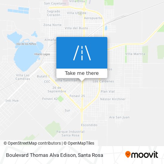 Boulevard Thomas Alva Edison map