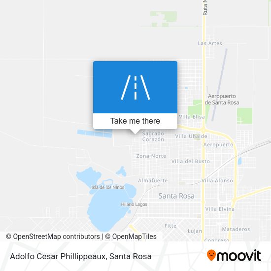 Adolfo Cesar Phillippeaux map