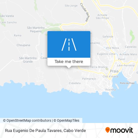 Rua Eugenio De Paula Tavares mapa