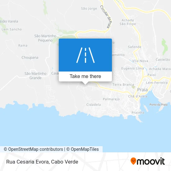 Rua Cesaria Evora map