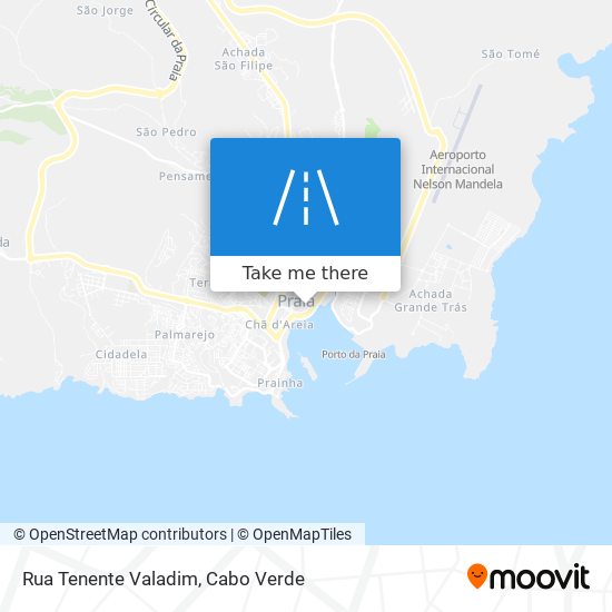 Rua Tenente Valadim mapa