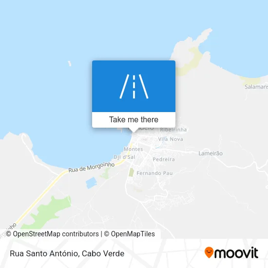 Rua Santo António map
