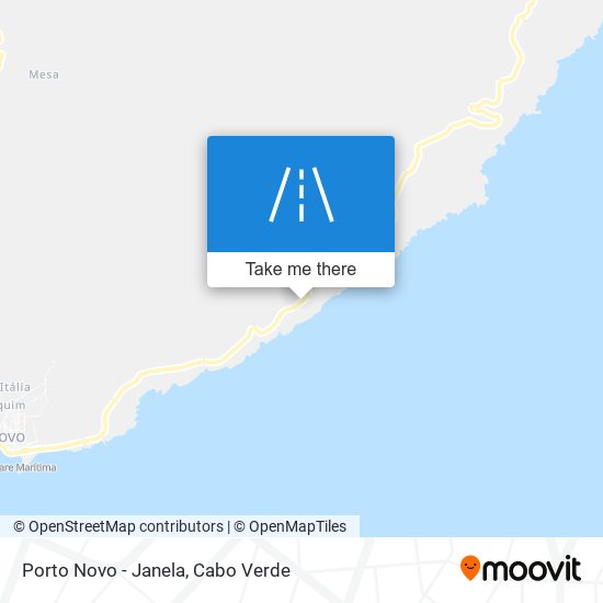 Porto Novo - Janela mapa