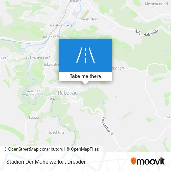 Stadion Der Möbelwerker map