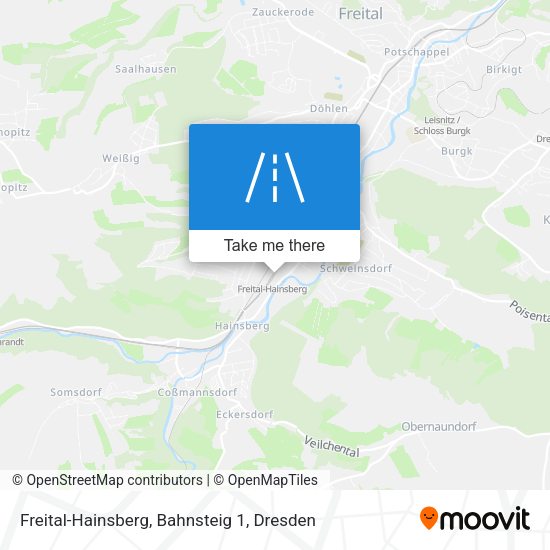 Freital-Hainsberg, Bahnsteig 1 map