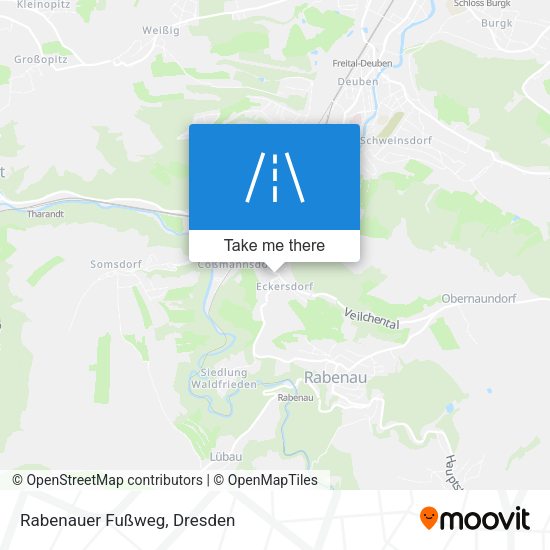 Rabenauer Fußweg map