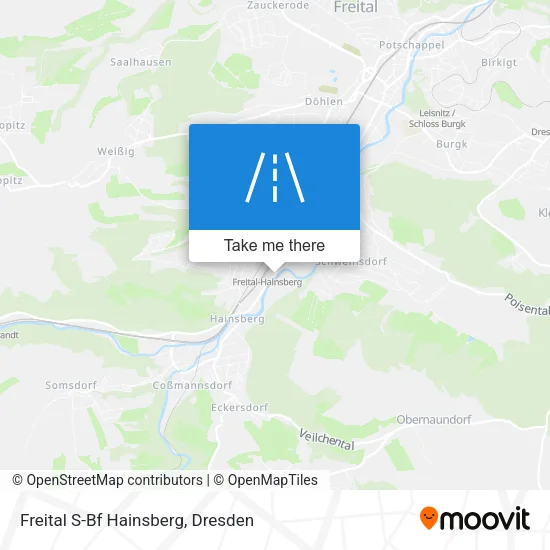 Карта Freital S-Bf Hainsberg