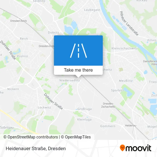 Карта Heidenauer Straße