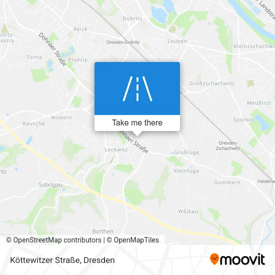 Карта Köttewitzer Straße