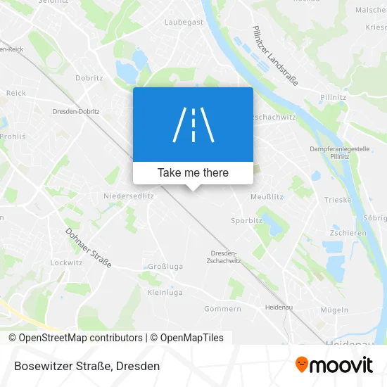 Карта Bosewitzer Straße