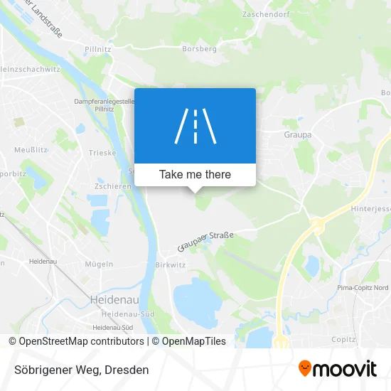Карта Söbrigener Weg