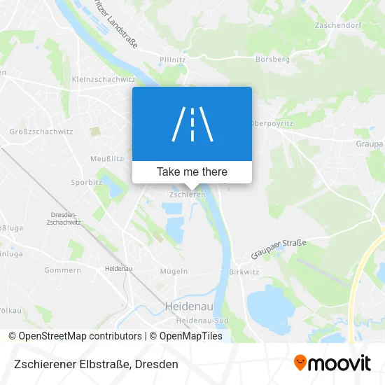 Карта Zschierener Elbstraße