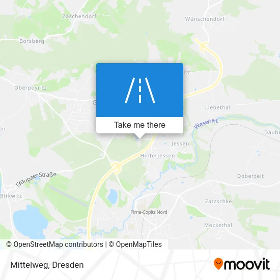 Карта Mittelweg