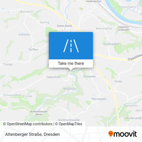 Altenberger Straße map