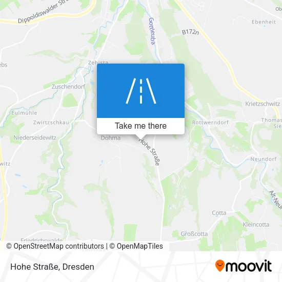 Hohe Straße map