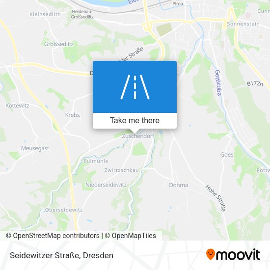 Seidewitzer Straße map