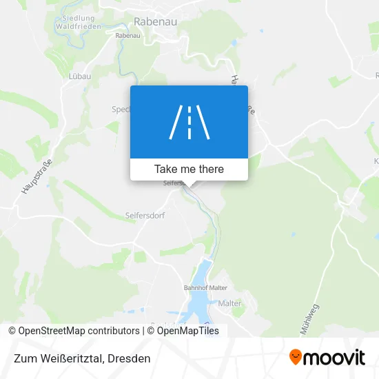 Карта Zum Weißeritztal
