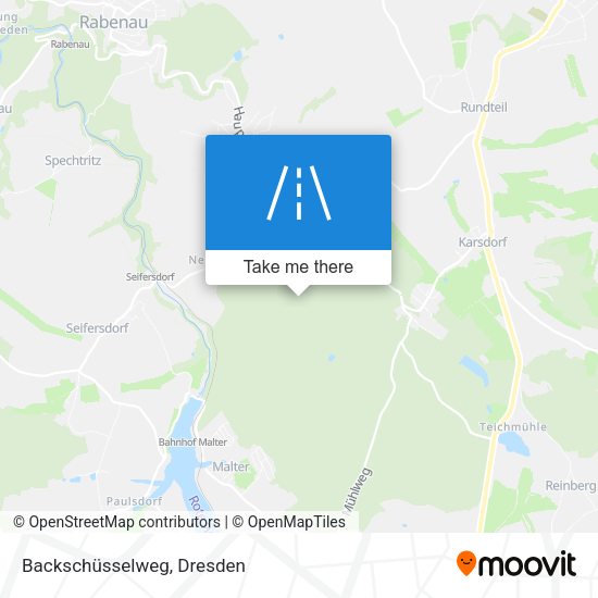 Backschüsselweg map