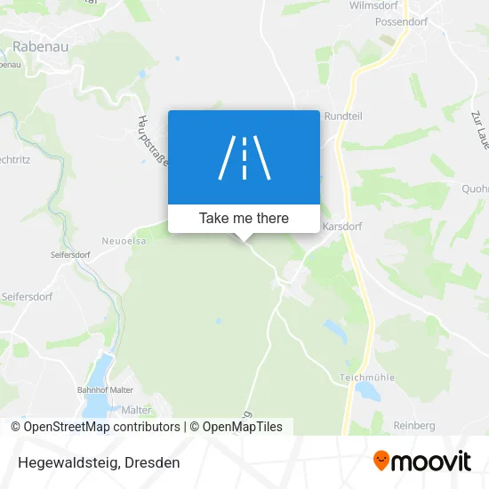 Карта Hegewaldsteig